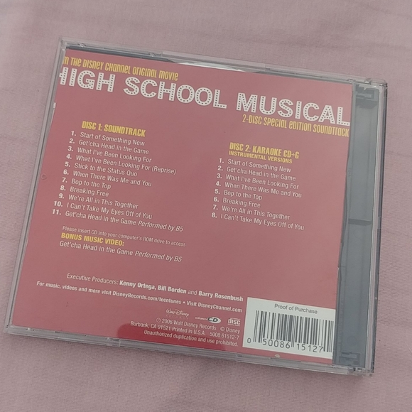 4/$15 🌻 High School Musical Movie Soundtrack CD - Picture 2 of 4
